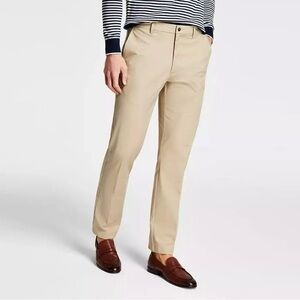 Michael Kors Men's Beige Cotton Stretch Classic Fit Suit Dress Pants
